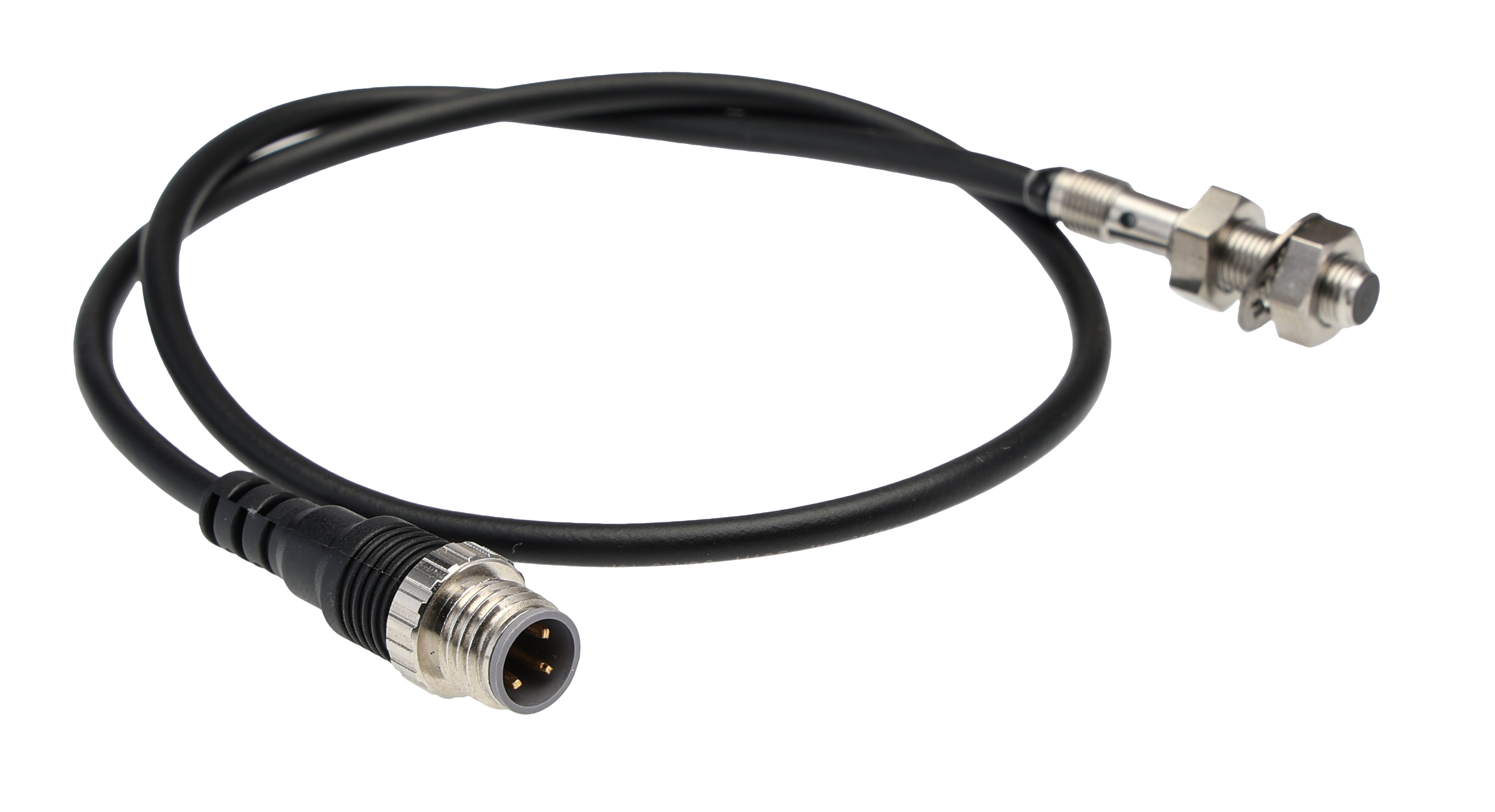Omron Inductive Threaded Barrel Proximity Sensor, M5, 1.2 mm Detection, PNP NO, 10 → 30 V dc