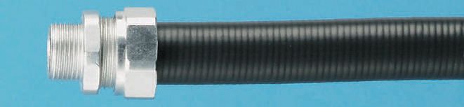 Kopex Pliable Conduit, 32mm Nominal Diameter, Steel, Black