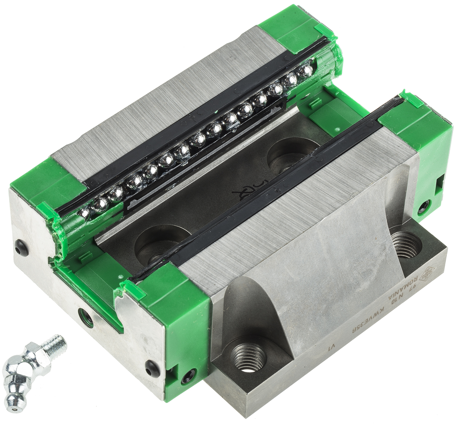 INA Linear Guide Carriage KWVE35, 38000N Dynamic Load, 34mm Rail Width