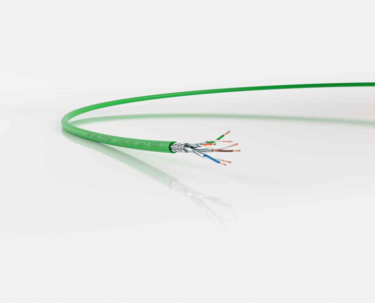 Lapp, 50m Cat7, Green, SF/FTP Shielded, Unterminated PUR Sheath