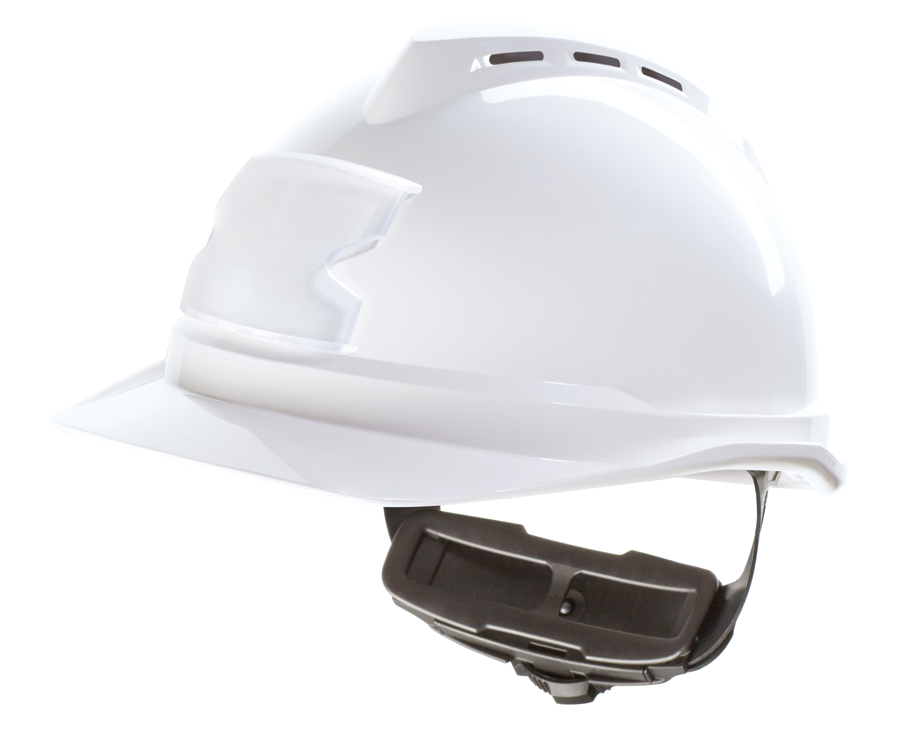 MSA Safety V - Gard 500 White Helmet, AdjustableVentilated
