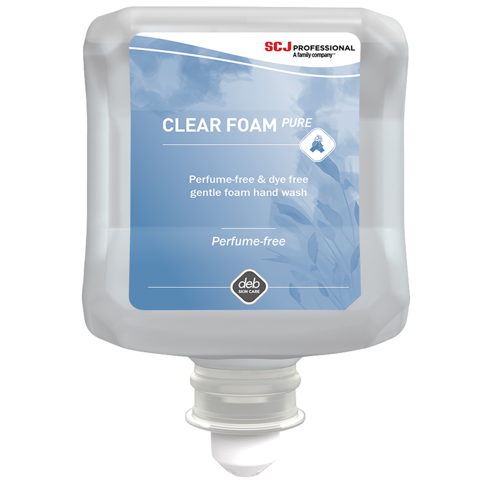 SCJ Professional Unscented Clear FOAM Foaming Hand Cleaner - 1L Cartridge