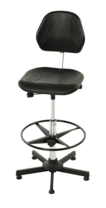 Bott Black Vinyl Drafting Chair