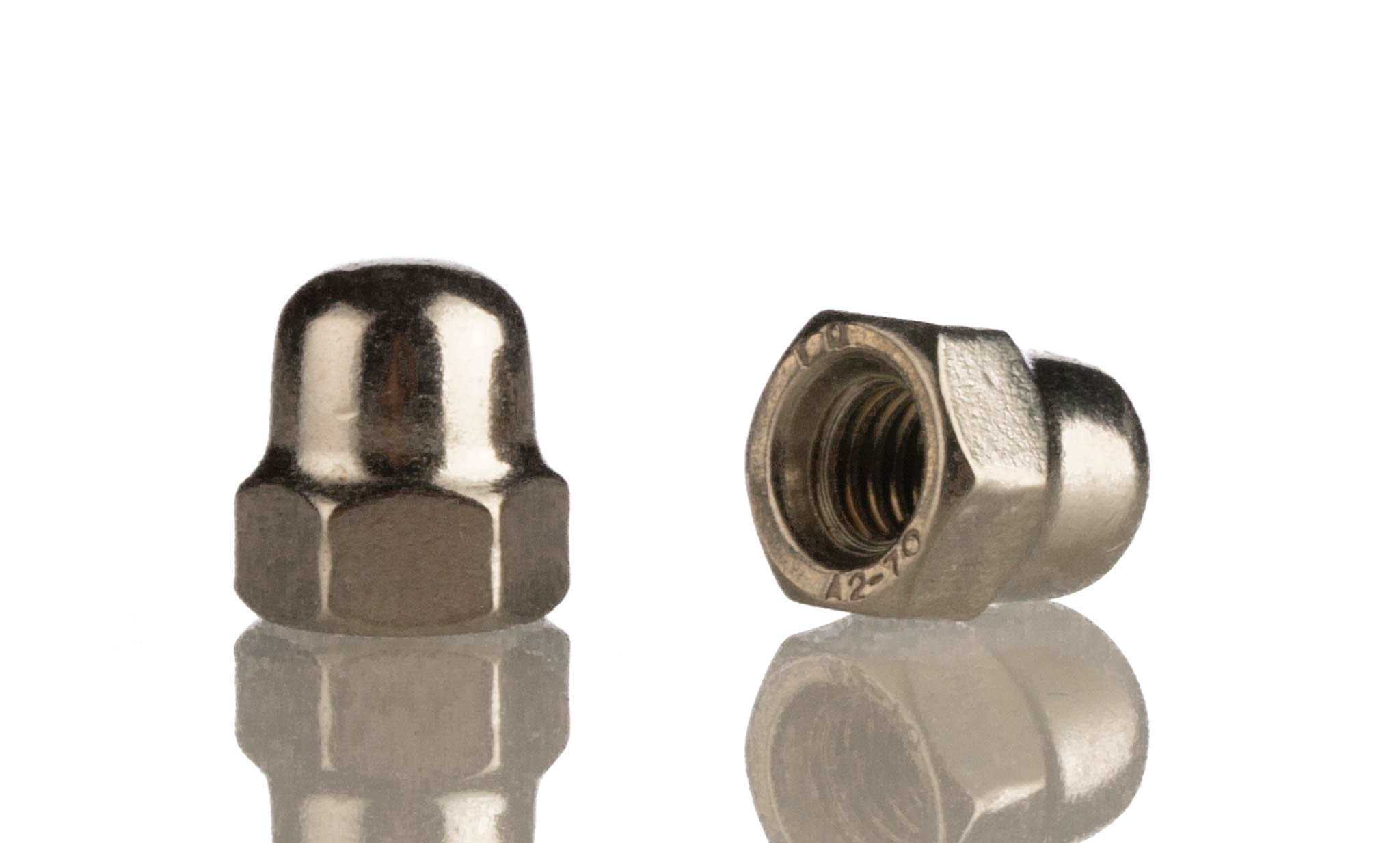 RS PRO, Plain Stainless Steel Hex Nut, DIN 1587, M6