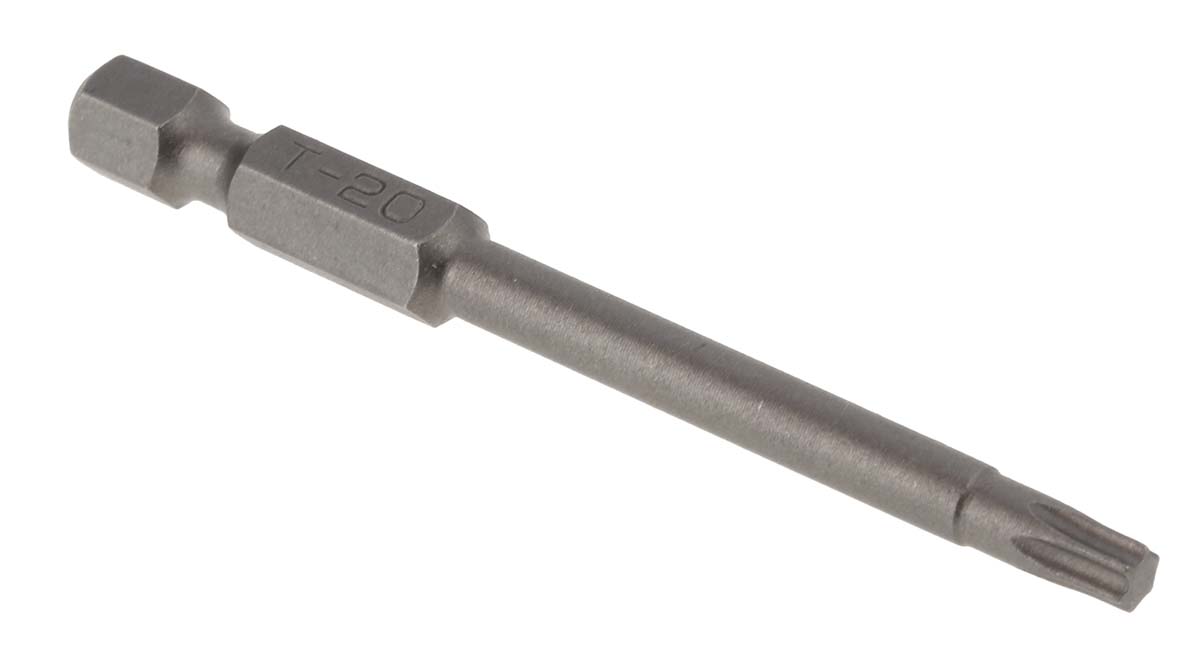RS PRO Star Screwdriver Bit, T20 Tip, 70 mm Overall