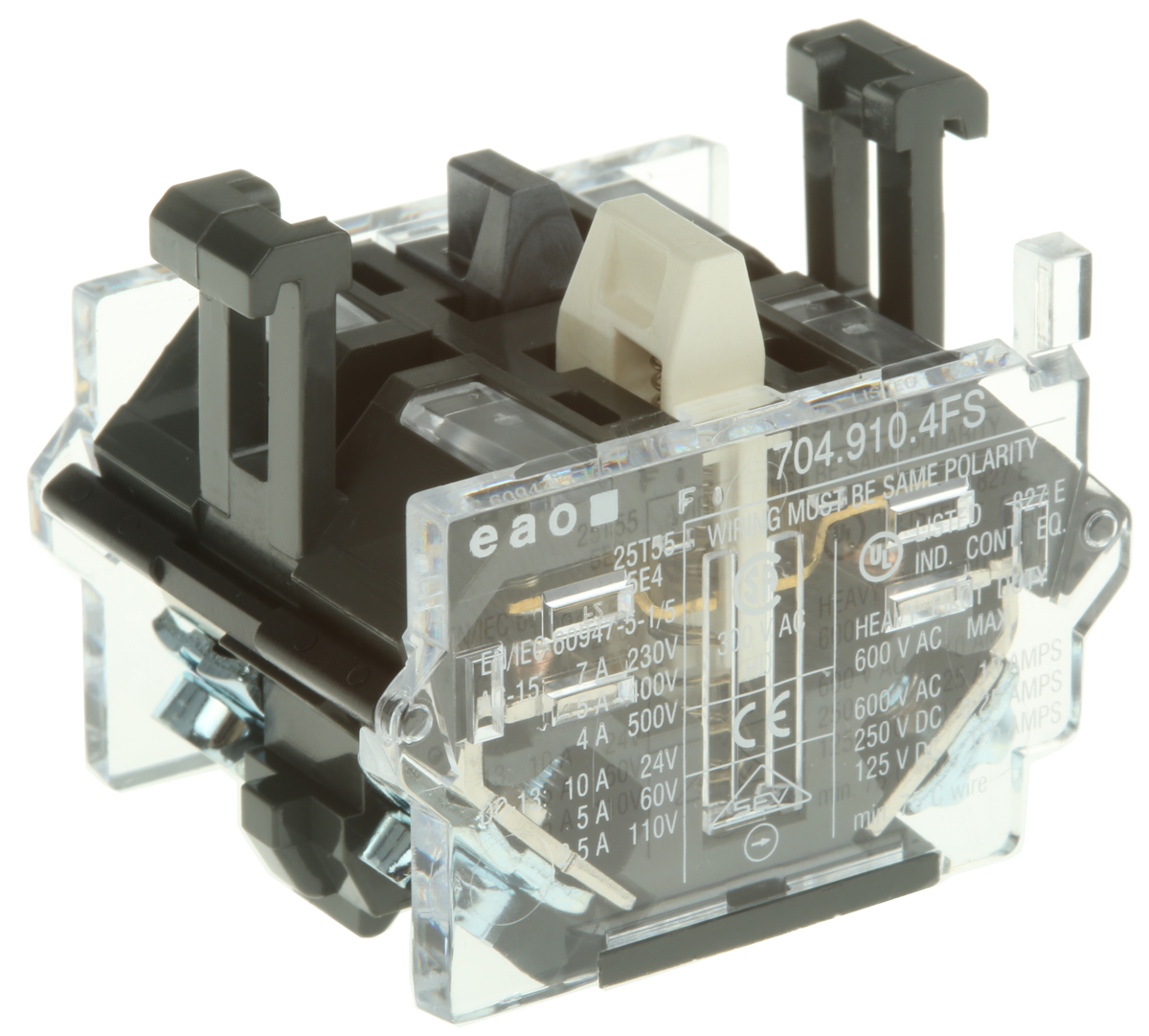 EAO Contact Block for Use with Human Machine Interface, 2NO