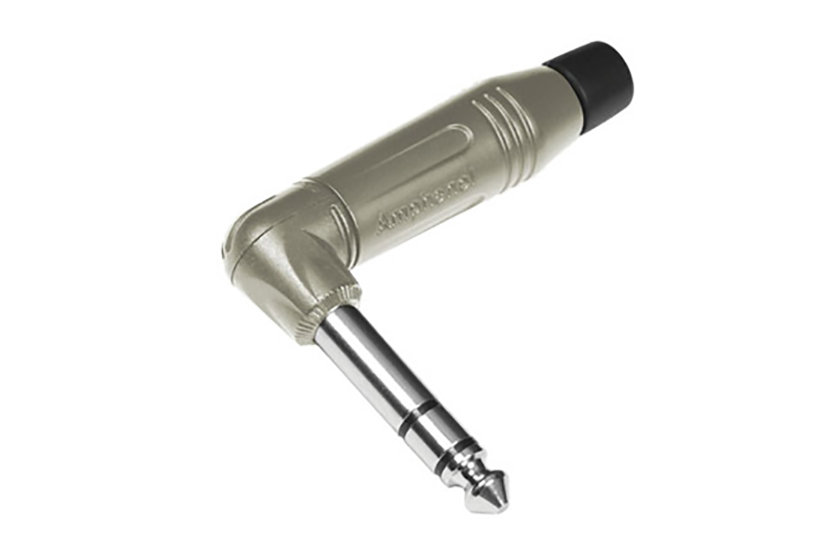 Amphenol Industrial Jack Connector Cable Mount Stereo Plug, 3Pole 10A