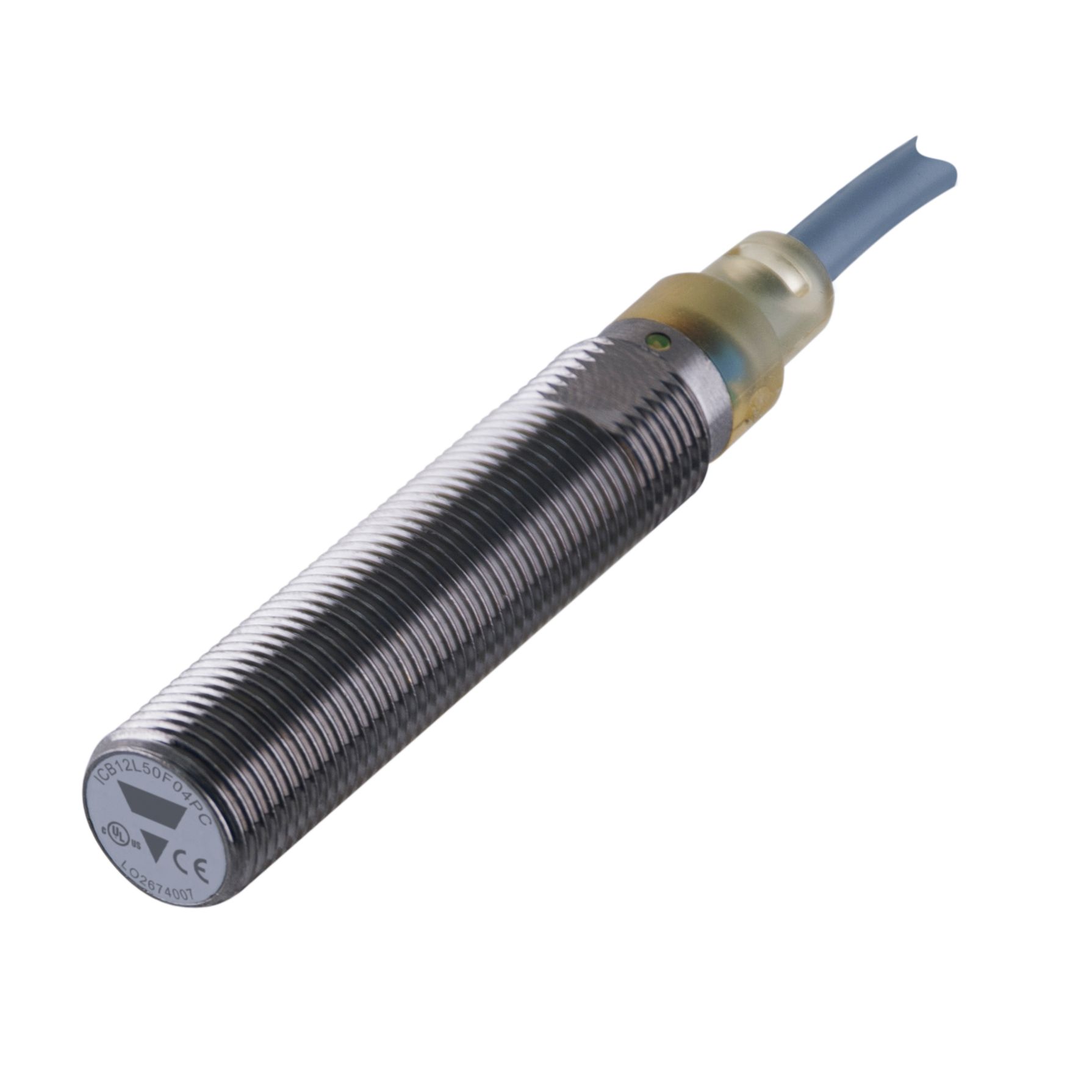 Carlo Gavazzi Inductive Threaded Barrel Proximity Sensor, M12, 2 mm Detection, NPN NO, 10 → 36 V dc
