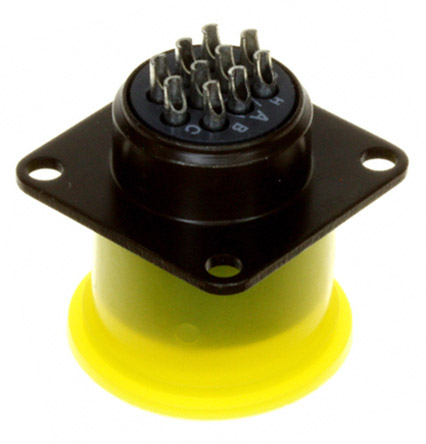 Souriau Sunbank by Eaton, 851, Copper Alloy 10 Way Cable Mount MIL Spec Circular Connector PlugGreen, Socket