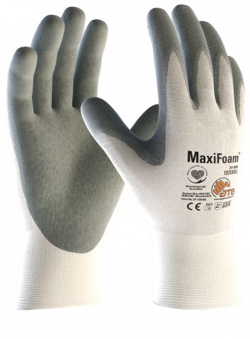 ATG 34-800 Grey, White Nylon Nylon Work Gloves, Size 10, DC-DC Fast Charge Coating