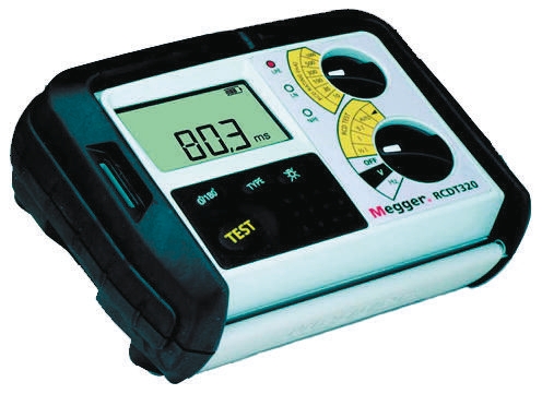 Megger RCDT320-FR RCD Tester, Loop Impedance Test Type 3 Wire 300V ac, RCD Test Type DC, RCD Test Current 1000mA CAT