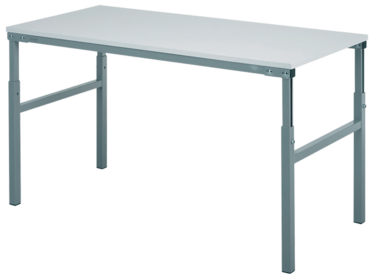 RS PRO -, TP718 ESD Workbench, 300kg Max Load, Adjustable Height, 650 → 900mm x 1800mm x 700mm