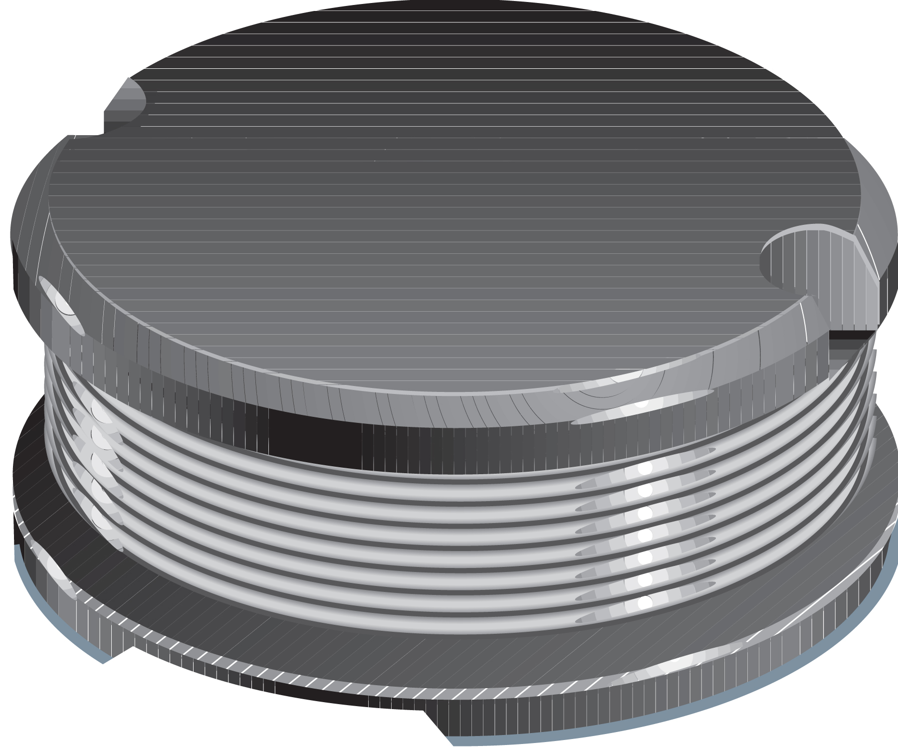 Bourns, SDR1307 Yes Surface Mount Inductor with a Ferrite Core, 1 mH Shielded 10 % 650 mA Idc Q:10