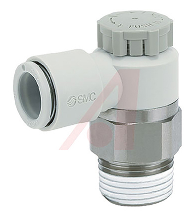 SMC AS Series Threaded Speed Controller, R 1/8 Inlet Port x 1/8in Tube Outlet Port