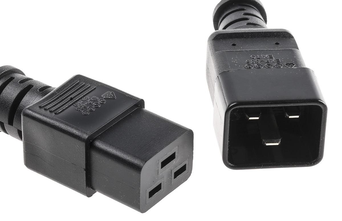 APC IEC C19 Socket to IEC C20 Plug Power Cord, 600mm