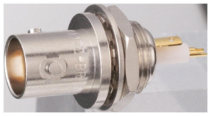 Tajimi Electronics, Jack Panel Mount Triax Connector, Straight Body
