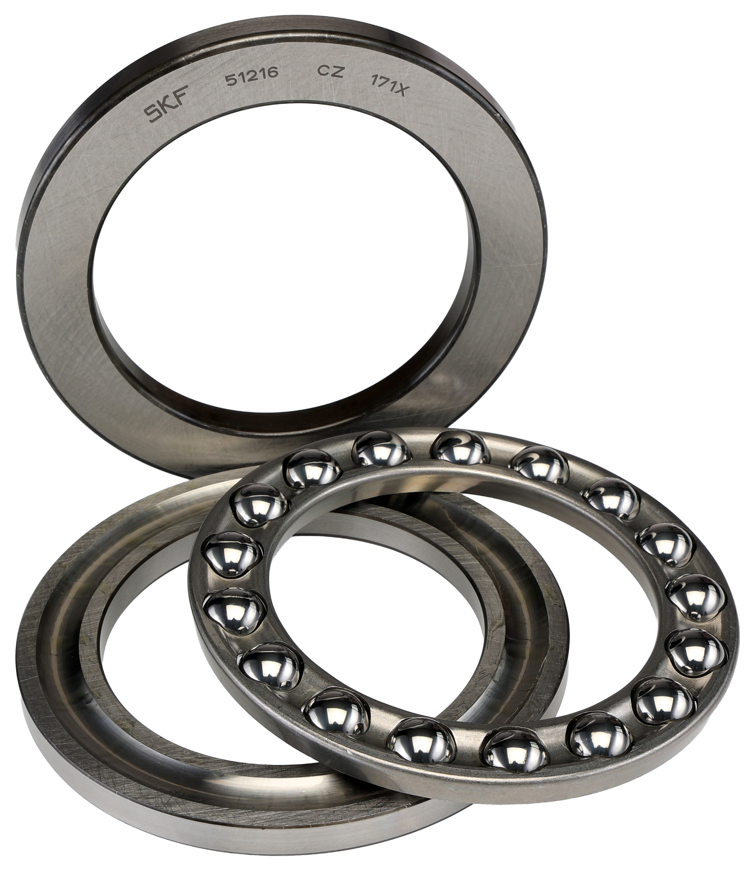 SKF 51216 1 Row Ball Bearing - 80 mm ID, 115 mm OD