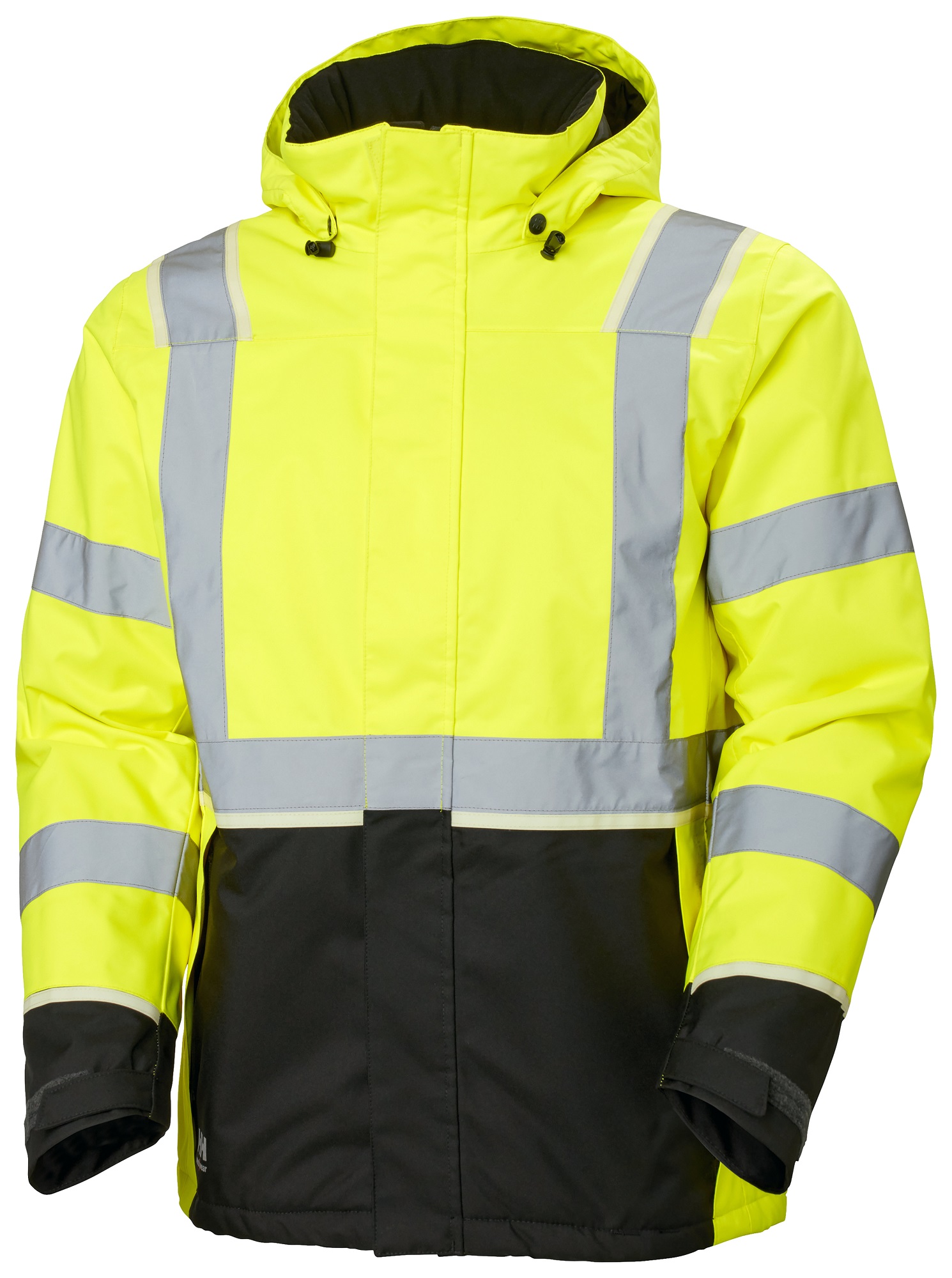 Helly Hansen Black/Green/White/Yellow Unisex Hi Vis Jacket, XL