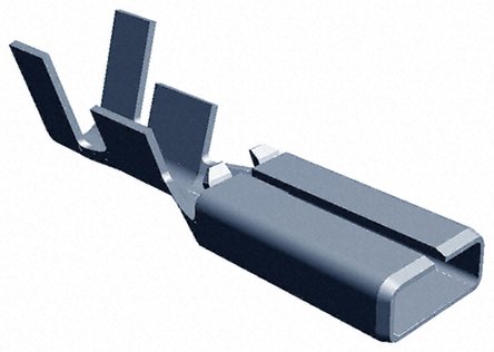 TE Connectivity FASTON PRONER Uninsulated Female Spade Connector, Receptacle, 2.79 x 0.5mm Tab Size, 0.5mm² to 1mm²