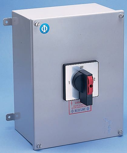Kraus & Naimer 4P Pole Isolator Switch - 63A Maximum Current, 22kW Power Rating, IP65