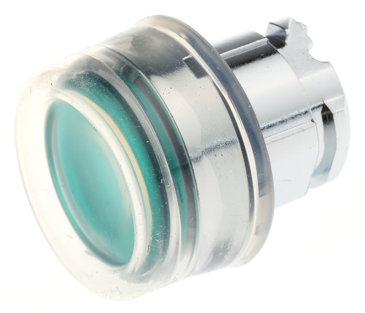 Schneider Electric Harmony XB4 Series Green Illuminated Spring Return Push Button Head, 22mm Cutout, IP66, IP67