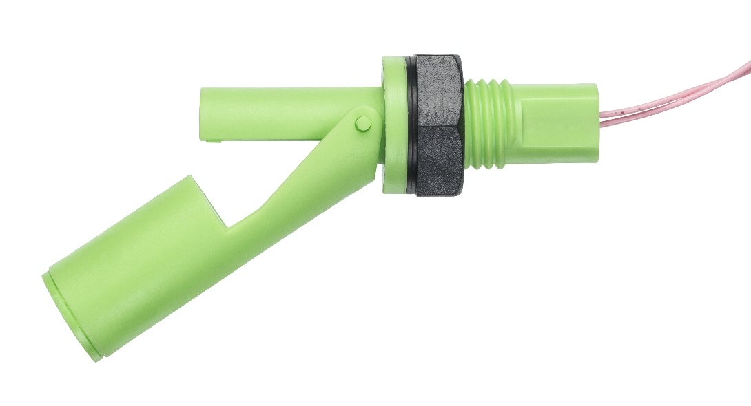 Sensata Cynergy3 RSF40 Series Horizontal Polyvinylidene Fluoride Float Switch, Float, 1m Cable, NO/NC, 240V ac Max,