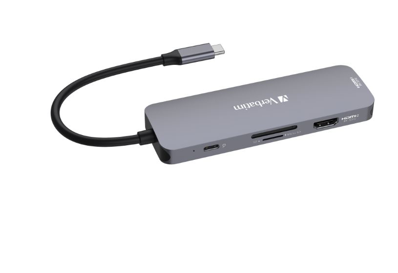 Verbatim 4 Port USB 3.2 USB A, USB C  Hub, USB Bus Powered, 121 x 40 x 13mm