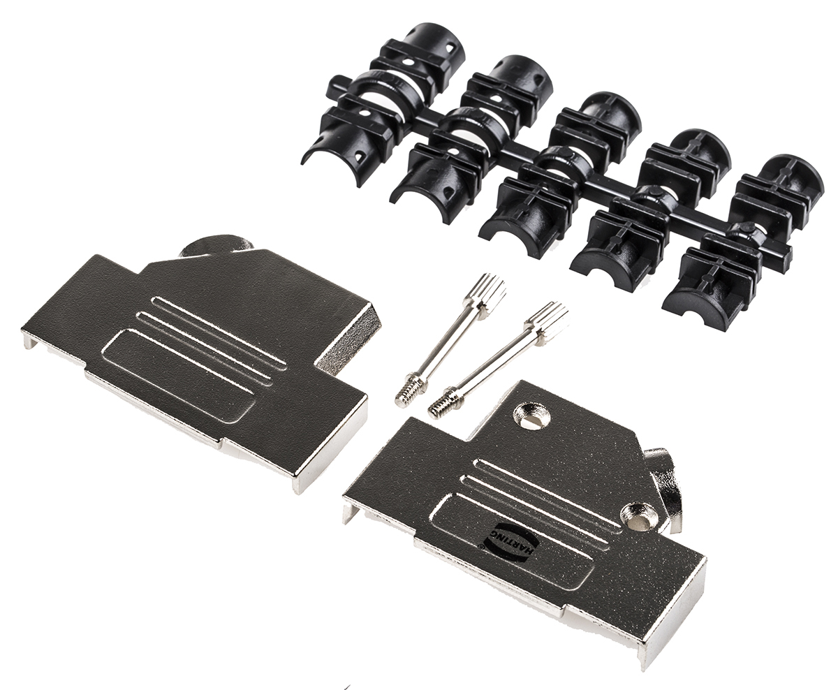 HARTING D-sub Series Metal Right Angle D Sub Backshell, 25 Way