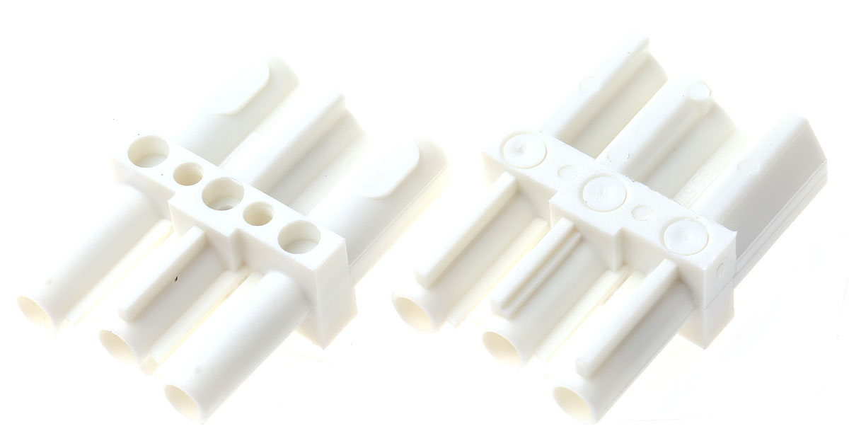 Wieland ST18 Series Distribution Block, 3-Pole, Male to Female, 3-Way, 16A, IP20