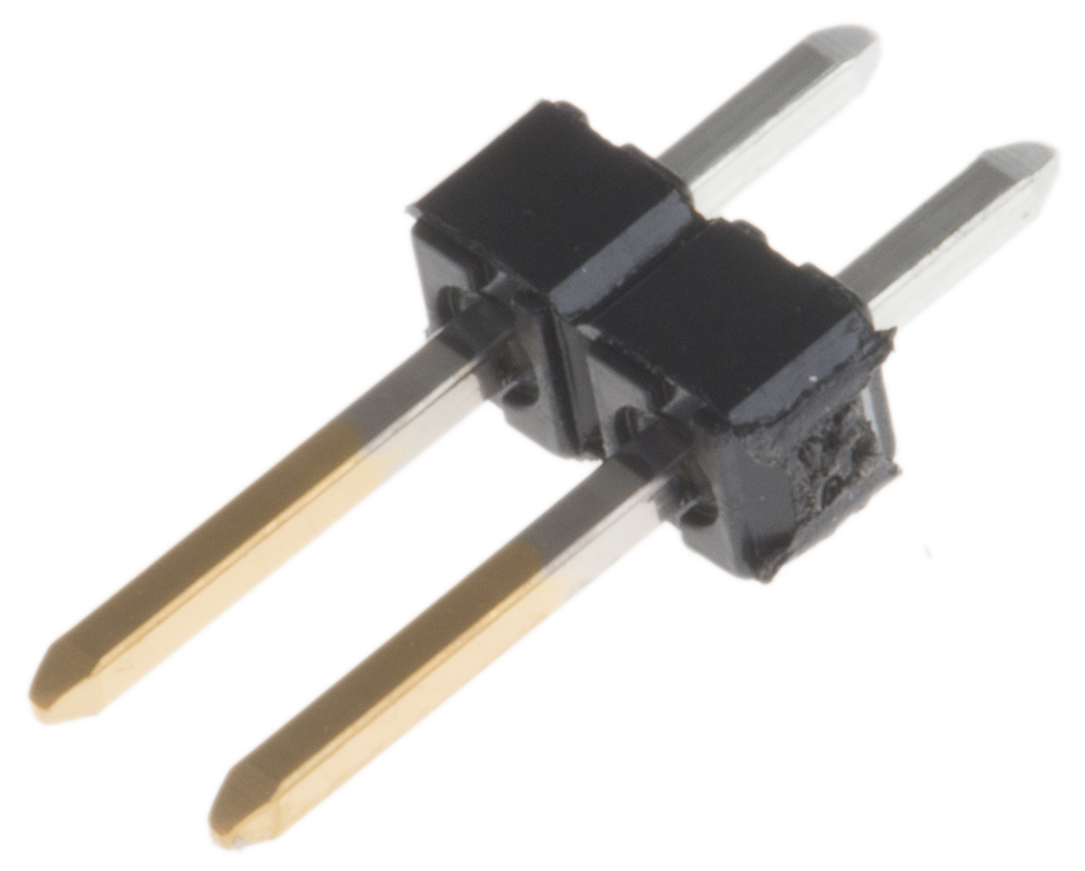 Molex KK 254 Series Straight Through Hole Pin Header, 2 Contact(s), 2.54 mm Pitch, 1 Row, Unshrouded