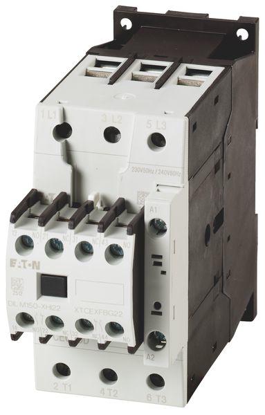 Eaton DILM Contactor, 400 V Coil, 3-Pole, 50 A, 22 kW, 2 NC/2 NO, 400V