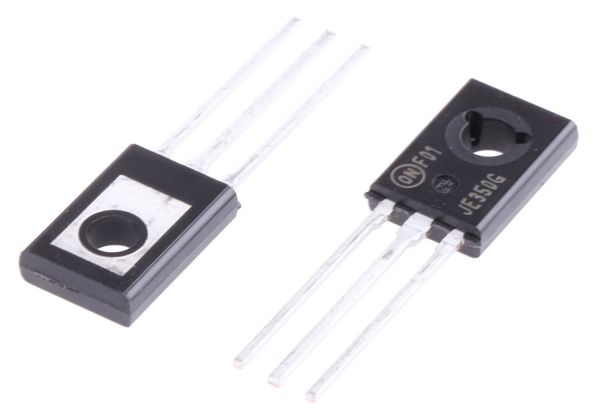 onsemi MJE350G PNP Transistor, -500 mA, -300 V, 3-Pin TO-225