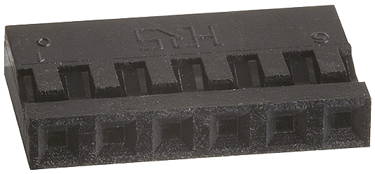 Hirose, A4B Female Connector Housing, 2mm Pitch, 6 Way, 1 Row