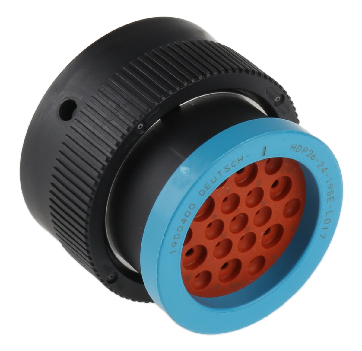 Deutsch Circular Connector, 19 Contacts, Cable, 2.39 mm Connector, Plug, Female, IP67, HD20 Series