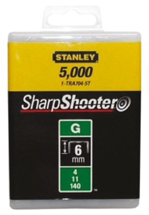 Stanley 6mm Staples 5000 Per pack