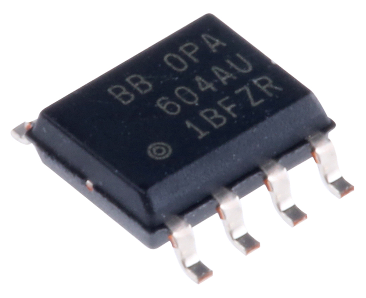 OPA604AU Texas Instruments, Operational Amplifier, 20 MHz, 8-Pin 25 V SOIC