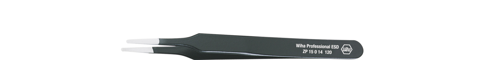 Wiha 120 mm, Curved, ESD Tweezers