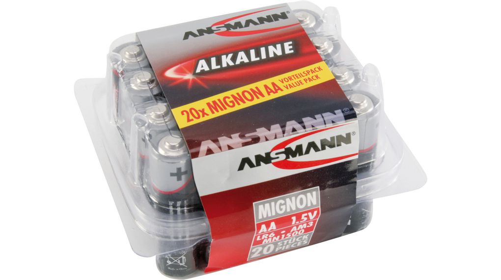 Ansmann Alkaline AA Batteries 1.5V