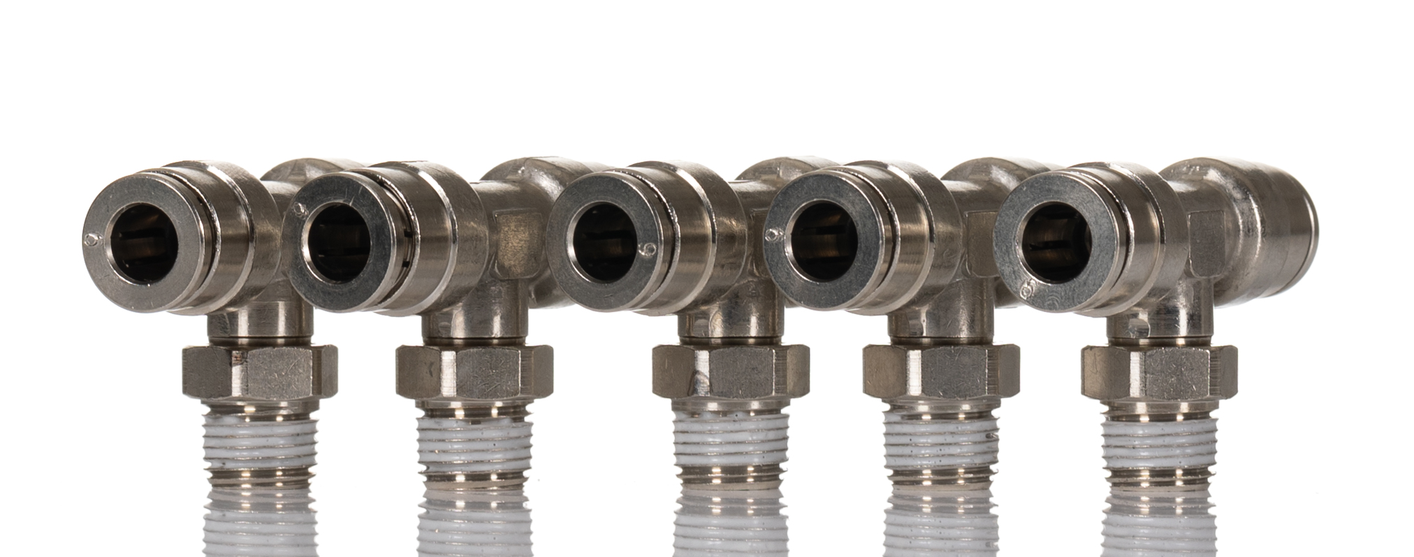 Norgren PNEUFIT 10 Series Straight Threaded Adaptor, R 1/8 Male to Push In 6 mm, Threaded-to-Tube Connection Style,