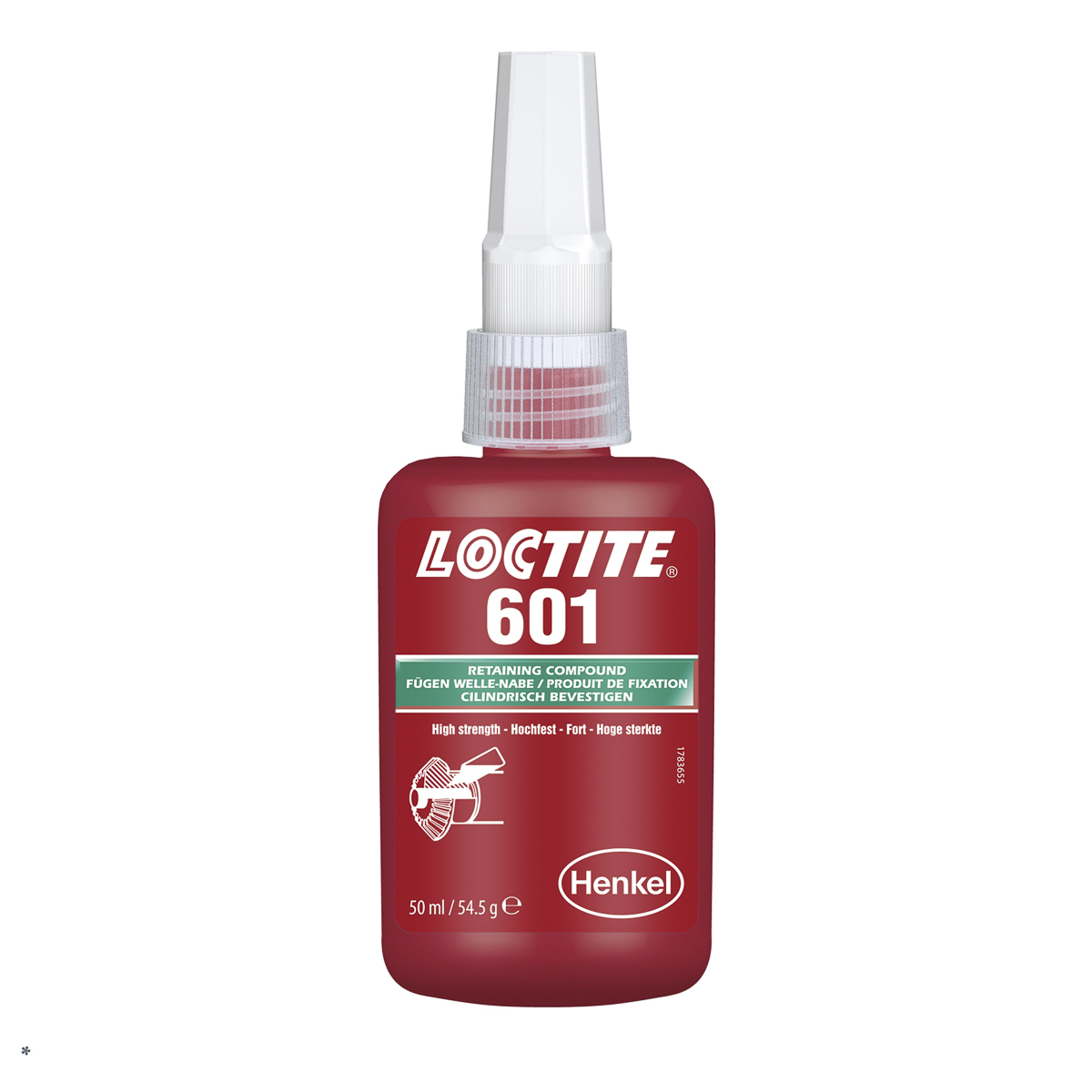 Loctite Green 601 High Strength, Retaining Compound Methacrylate Liquid Bottle 50 ml, -55 → +150 °C