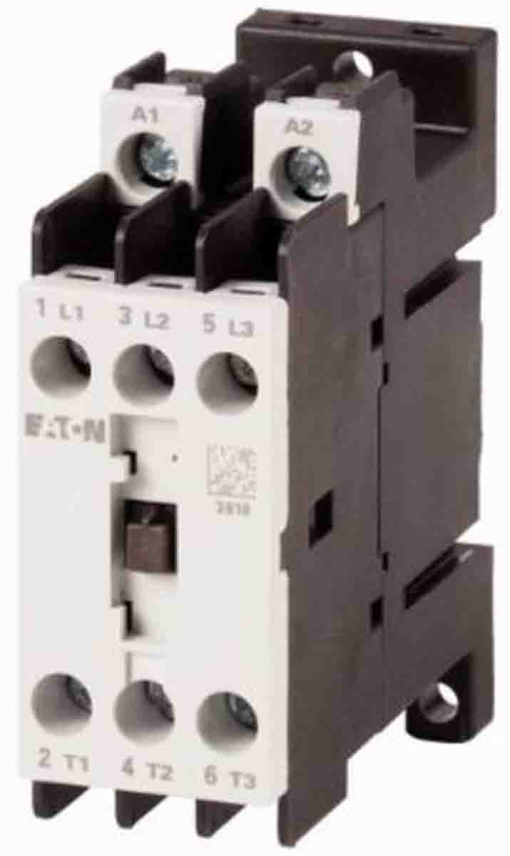 Eaton Contactor Relay, 24 V dc Coil, 3-Pole, 4 A, 3NO