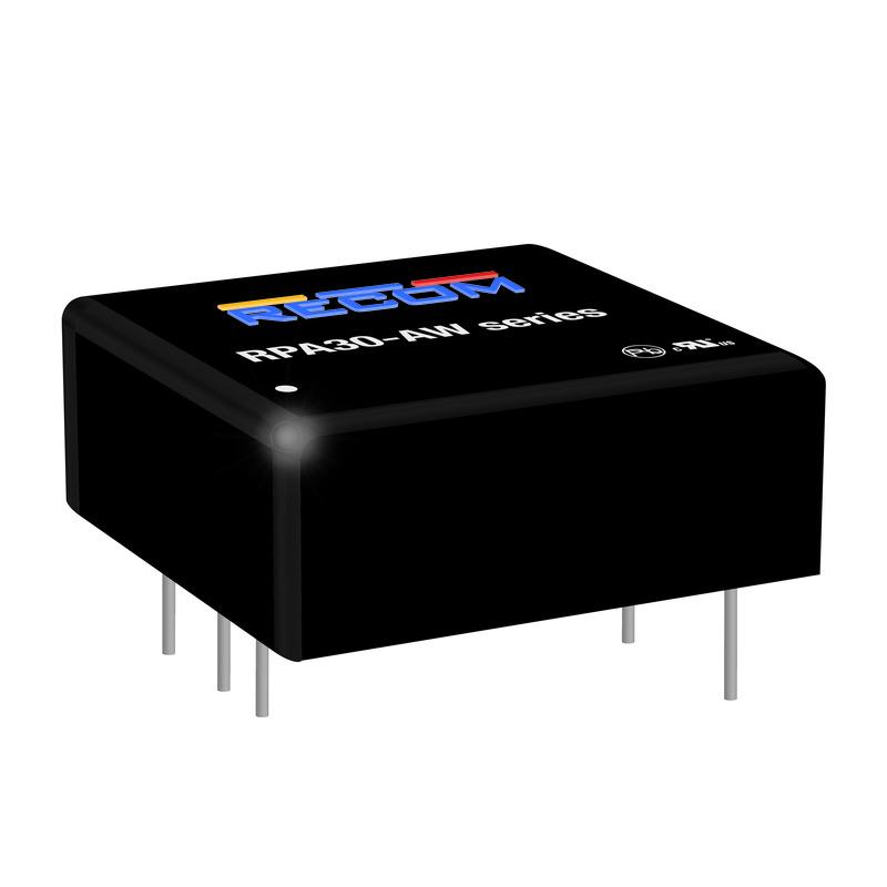 Recom RPA30-AW DC-DC Converter, 12V dc/ 2.5A Output, 9 → 36 V dc Input, 30W, Through Hole, +73°C Max Temp -40°C