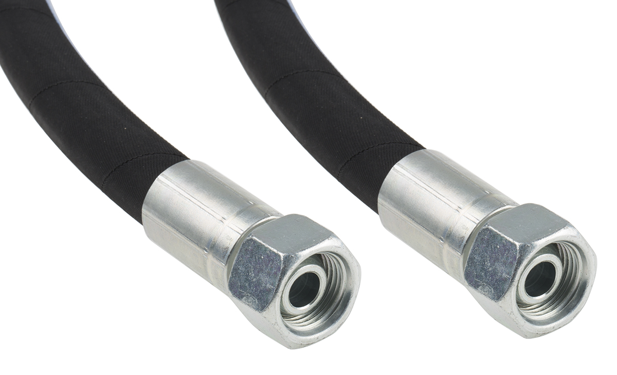 RS PRO 1156mm Synthetic Rubber Hydraulic Hose Assembly, 275bar Max Pressure