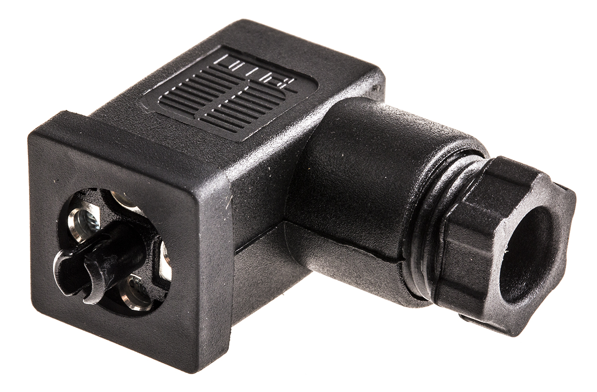 Gefran DIN 43650, Female DIN 43650 Solenoid Connector