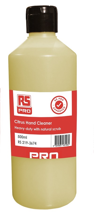 RS PRO Citrus Hand Cleaner with Natural Scrub - 1 L Bottle