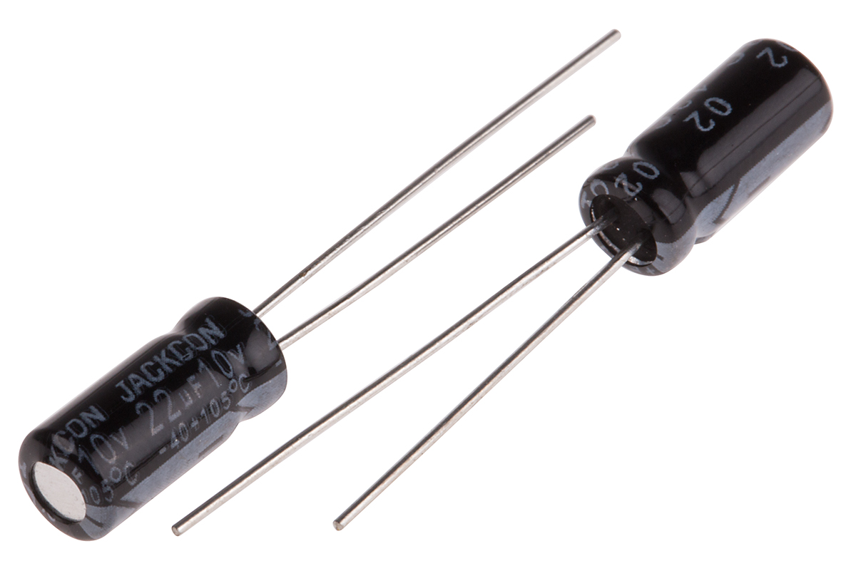 RS PRO 22μF Aluminium Electrolytic Capacitor 10V dc, Radial, Through Hole