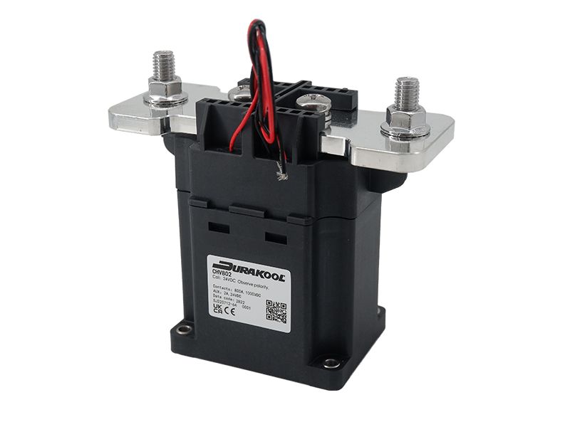 Durakool CHV CHV800 Contactor, 24 V dc Coil, 1-Pole, 800 A, NO, 1 kV dc
