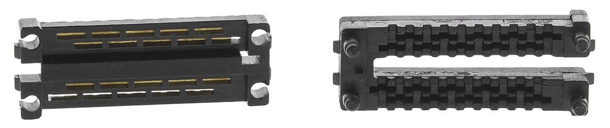 3M 101 20 Way Right Angle Cable Mount D-sub Connector Plug, 1.27mm Pitch