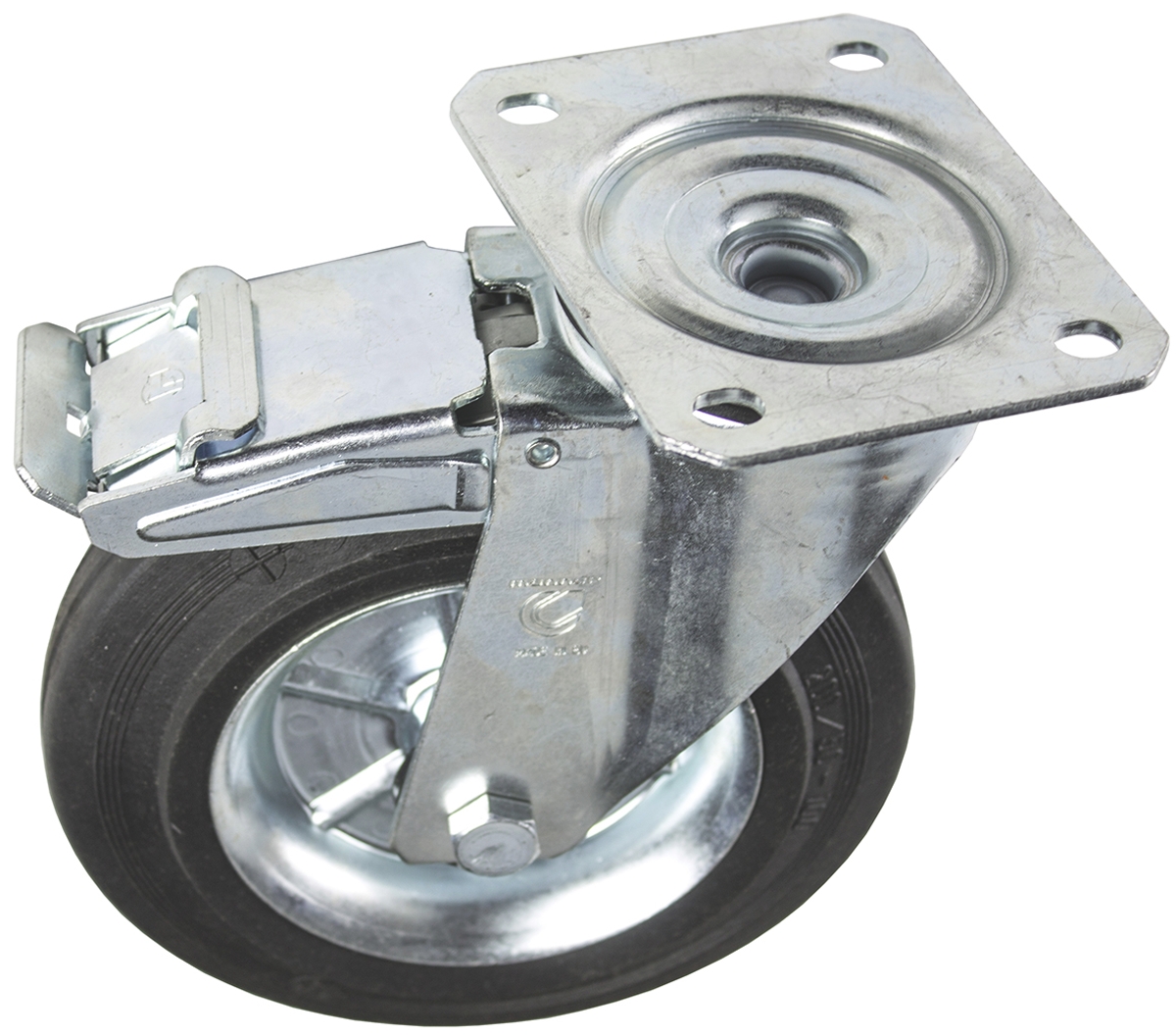 LAG Braked Swivel Castor Wheel, 230kg Capacity, 200mm Wheel