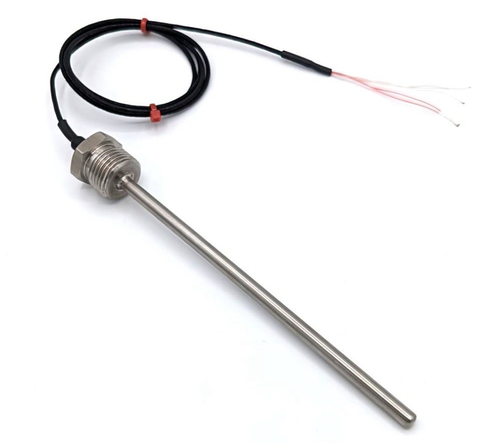 RS PRO PT100 RTD Sensor, 6mm Dia, 200mm Long, 4 Wire, 1/4 BSPP, +250°C Max